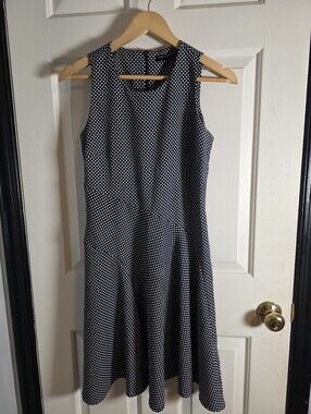 Banana Republic Sleeveless Dress Dot Pattern Size 4